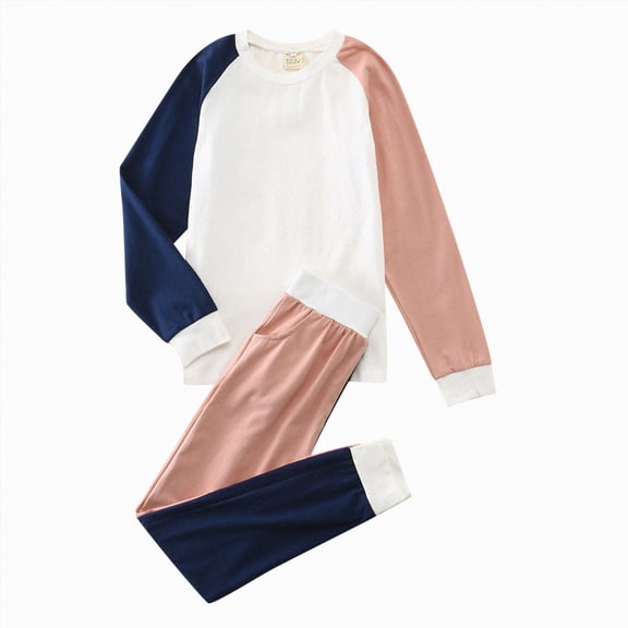Futezty Toddler Boys Girls Clothes Fall Winter Outfit Sets, Kids Outfits Sets Long Sleeve Round Neck Solid Elastic Waist 1T 2T 3T 4T 5T 6T 2-Pieces Set Pajama
