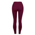 thumbnail image 7 of Levmjia Women's Casual Pants Fashion Solid Color Elastic Waist Long Straight Fitness Running Stretch Leggings Sports Daily Wear, 7 of 7