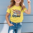 thumbnail image 2 of MIASHUI T-Shirts Graphiques de Pâques pour Garçons Doux Décontractés à Manches Courtes Hauts Colorés pour Enfants Jaune, 10-11 Ans, 2 of 4