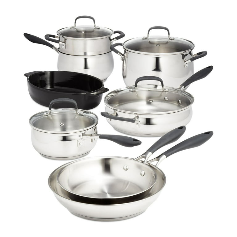Belgique Cookware: Tools of the Trade Cookright Stainless Steel 12-Piece  Cookware Set