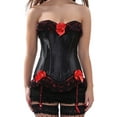 thumbnail image 1 of SAYFUT Women's Fashion Corset Waist Trainer Untra Firm Control Tummy Wedding Corset Busiter With Lace Suspender Loops, 1 of 1