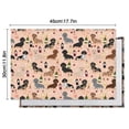 thumbnail image 6 of Black Cute Dachshund Dog and Wine Summer Placemats Table Placemats Set Of 4-Linen Kitchen Washable Placemats Table Mats 11.8"x17.7"Non-Slip Heat Resistant, 6 of 6