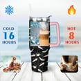 thumbnail image 4 of 40oz Cute Colorful Axolotl Stainless Steel Flip Straw Tumbler Spill Proof Travel Cup Double Wall Vacuum Insulated Coffee Mug with Top Handle, 4 of 6