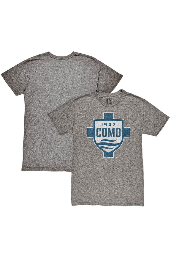 Men's 1863FC Heather Gray Como 1907 Color Crest Twisted Tri-Blend Slub T-Shirt
