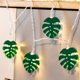 thumbnail image 2 of Turtle Leaves String Light 20 Led Con Pilas Ip54 A Prueba De Agua Excelente Iluminación Lámpara String Fairy Light Lighting Decoración Cadena Para Home Party Garden 2M / 6.56Ft Scienceny HA016998-00, 2 of 6