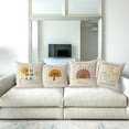 thumbnail image 6 of Summer Pillow Covers 18x18 Inch Set of 4 Boho Style Throw Pillow Covers Summer Farmhouse Cushion Case Decor for Sofa Couch, 6 of 6