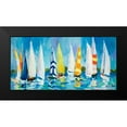 thumbnail image 2 of Slivka, Jane 24x14 Black Modern Framed Museum Art Print Titled - The Regatta, 2 of 5