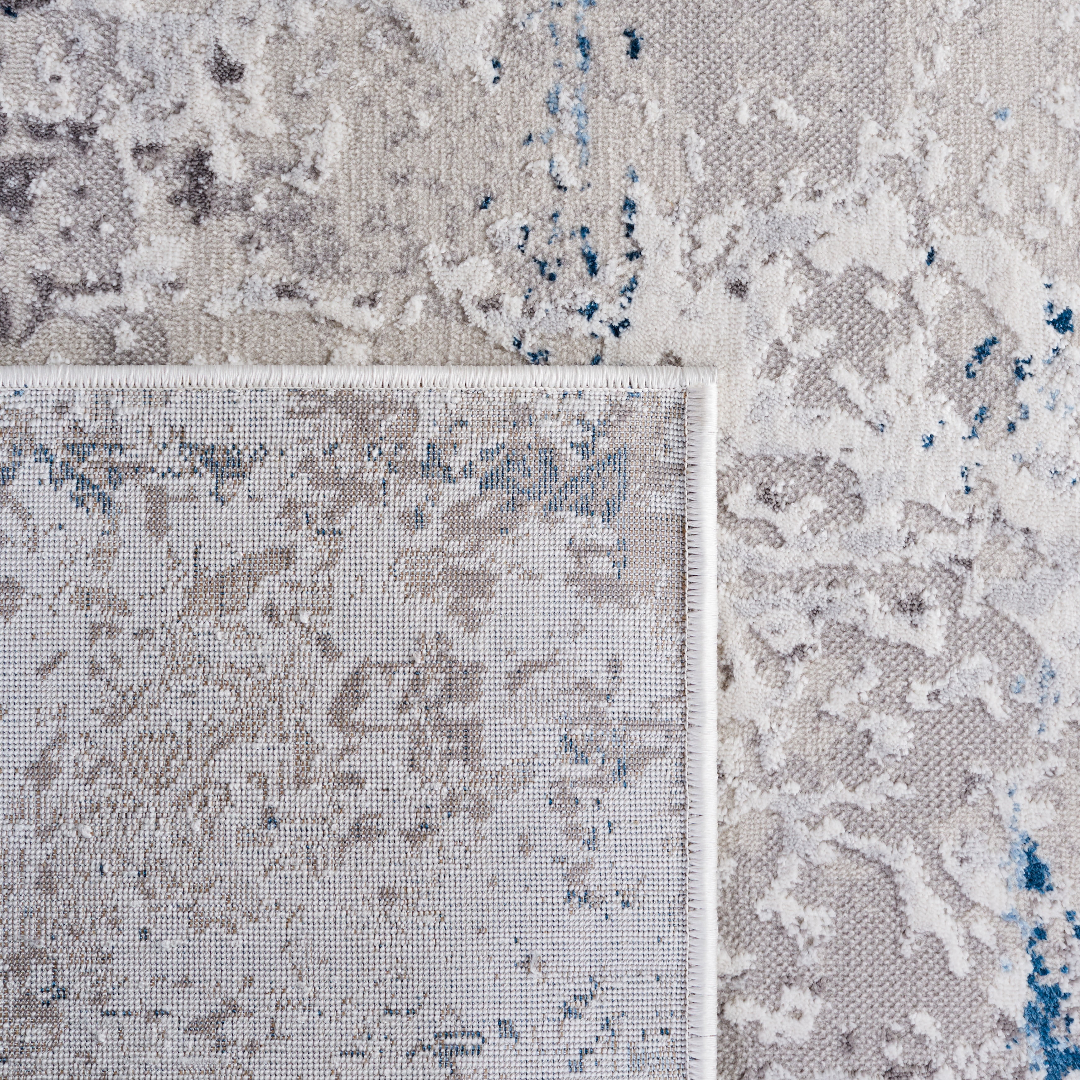 SAFAVIEH Amelia Romeo Abstract Area Rug, Gray/Blue, 4'5" x 6'5"