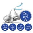 thumbnail image 1 of Darling Souvenir Wedding Theme Stickers chocolate Candy Labels 190 Pcs Party Favor-Medium Blue, 1 of 2
