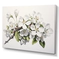 thumbnail image 2 of Designart "Apple Blossom Monochromatic gracefulness XXVIII" Apple Blossom Canvas Art Print, 2 of 5