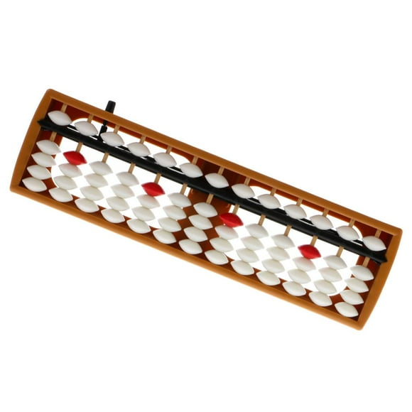 HILABEE 13 Tiges Perles Blanches en Plastique Abacus Jouet Éducatif Préscolaire 5