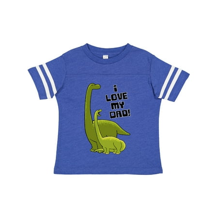 

Inktastic I Love My Dad with Baby and Daddy Brontosauruses Gift Toddler Boy or Toddler Girl T-Shirt