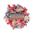 thumbnail image 2 of Kingtow wreath, Patriotic Americana Wreath Independence Day Wreaths Memorial Day Festival Garland Hanging Ornament Porch Home Wall Outside home decor wreaths for front door decor, 2 of 7