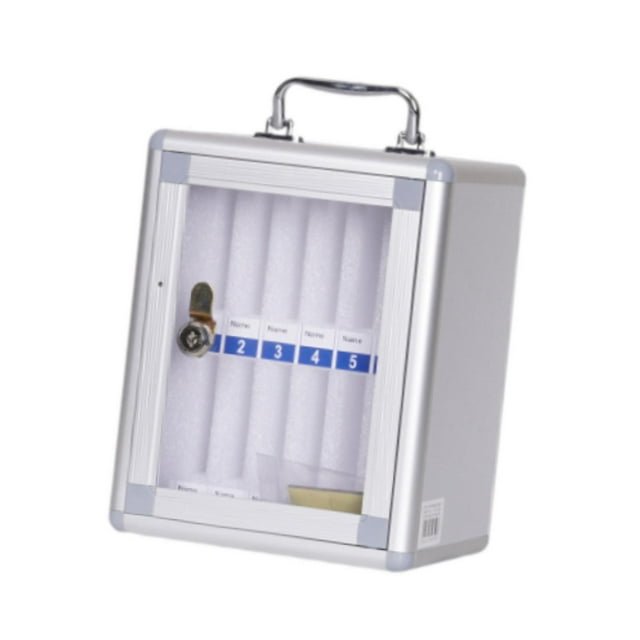 TISHITA Phone Storage Cabinet Aluminum Alloy Transparent Door Dormitory Phone Locker 12 Slots