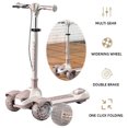thumbnail image 5 of SHUWND Foldable Kick Scooter with Handbrake, 3 Wheel Adjustable Height Scooter with 2 Brake, 5 of 8