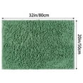 thumbnail image 6 of Unique Bargains Non-Slip Soft Fluffy Shag Washable Plush Bath Rugs for Bedroom Green-2 20"x32", 6 of 7