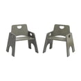 thumbnail image 1 of ECR4Kids Silla apilable de madera para niños pequeños, muebles para niños de 10 pulgadas, color gris lavado, paquete de 2, 1 of 1