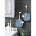 thumbnail image 3 of Toallas de mano Sophie & Panda Fuzzy Ball Hedgehog Blue (paquete de 2), 3 of 8