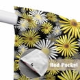 thumbnail image 4 of Farmhouse Daisy Swag Valances for Windows, Kitchen Window Curtains Over Sink, Spring Watercolor Yellow White Floral Window Treatment Curtains for Living Room/Bedroom Curtains 2 Panel Sets 36"x45", 4 of 8