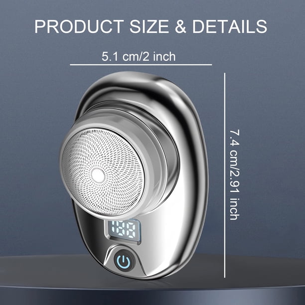 Guardurnaity Afeitadoras rápidas y suaves para hombres y mujeres Afeitadora de precisión y garantizada para hombres y mujeres Comodidad masajeadores Plata brillante
