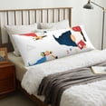 thumbnail image 4 of Balery School Cute Gnomes Funda Protectora para Almohada Corporal de Algodón Hipoalergénico con Cierre(55 x 21 pulgadas), Almohadas No Incluidas, 4 of 7