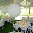 thumbnail image 3 of Linterna de papel colgante blanca inese de 4” 6” 8” 10” 12” Ideal para decoraciones de bodas y fiestas Duradera y reutilizable, 3 of 5