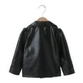 Godderr Toddler Kids Leather Outwear for Boys Girls Leather Jacket for