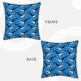 thumbnail image 3 of Haiem Whale And Sea Print Velvet Soft Solid Decorative Square Throw Pillow Covers Set with Elegant Piping Christmas Cushion Case for Sofa Bedroom Car-20"x20", 3 of 8