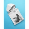 thumbnail image 3 of Bald Eagle Sketch Hoodie Men -Image by Shutterstock, Male x-Large, 3 of 4