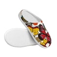 thumbnail image 3 of Lsque Retro Floral Butterfly Pattern Womens Comfort Cotton on Scuff With Memory Foam and Anti-skid Sole Slipper-40/41, 3 of 7