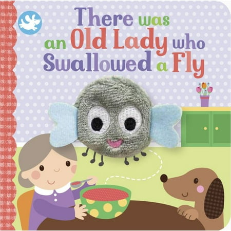 there was an old lady who swallowed a fly finger puppet book