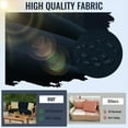 thumbnail image 6 of Outdoor Loveseat Cushion Set, 48 x 24 inch, Water Repellent Patio Furniture Cushions Replacement with Removable Cover( Navy blue), 6 of 8