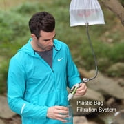 miniwell Gravity Water Filter Straw Ultralight Versatile Hiker Water Filter Optional Accessories. TUV Proven Emergency Kit Hurricane Storm Supplies. (Water Filter with Bucket Connector in Grey)