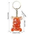 thumbnail image 3 of Leatfisat Crystal Bear Keychain Set, Popular Accessory, Colorful Resin Bear Keychains For Bags & Keys, Trendy Keyring, 3 of 4