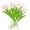 Pink, variant on 10 Pcs Mini Single Stem Artificial Tulips In 7 Colors with Real Touch, Elegant Faux Flowers for Home Decor, Wedding Floral Arrangement and Tabletop Ornament