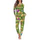 thumbnail image 1 of Pijamas con patrón navideño para mujer, conjunto de dos piezas, ropa de dormir de manga larga con cuello redondo, traje cálido para el hogar, Otoño e Invierno, 1 of 4