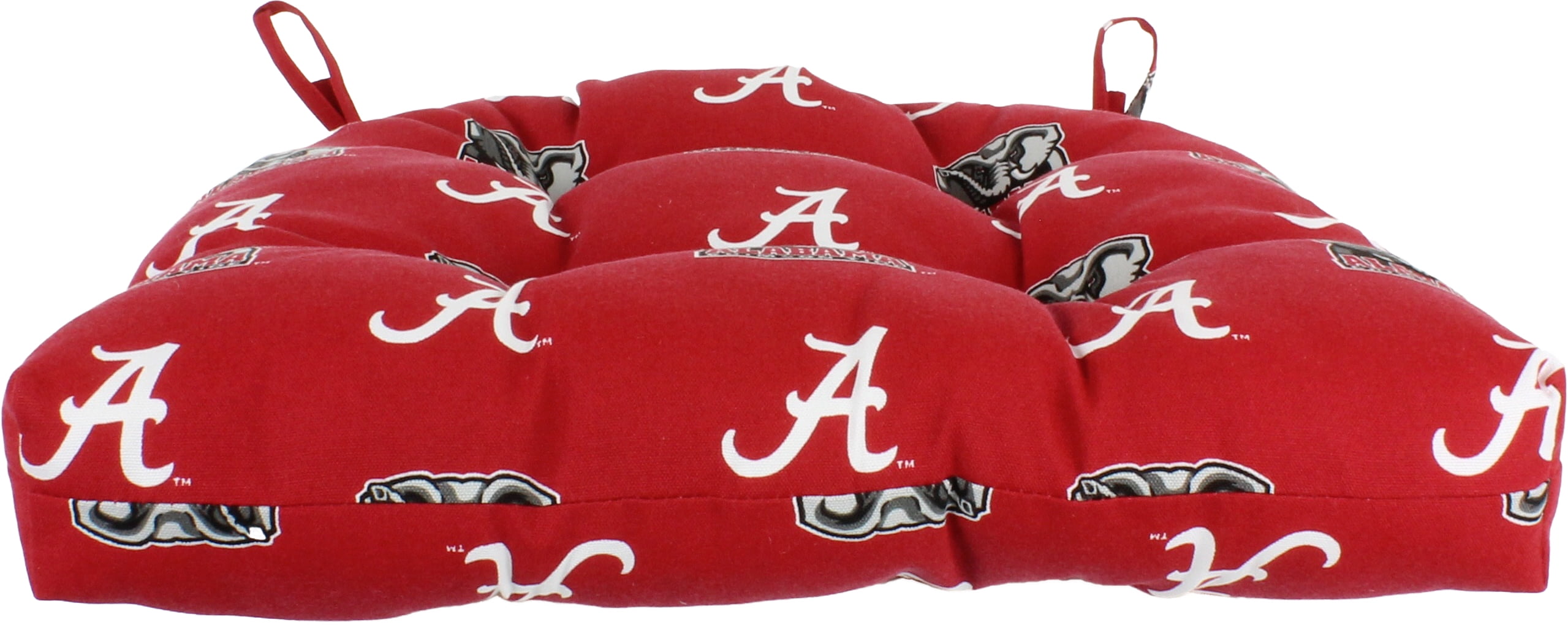 College Covers Alabama Crimson Tide Patio Seat D Cushion 20" x 20", 2 Tie Backs