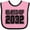 Pink and Black, variant on Inktastic class of 2032 Boys or Girls Baby Bib