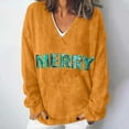 thumbnail image 2 of MESSUEN Christmas Sweaters for Women Knitted Sweater Pull Over Sweaters Womens Tops Women Tops Knit Sweater for Women Sleeveless Tees for Women Yellow M, 2 of 4