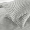 thumbnail image 5 of Chic Home Cassidy 7-Piece Striped in Quilt Set, Queen, Gray, 5 of 6