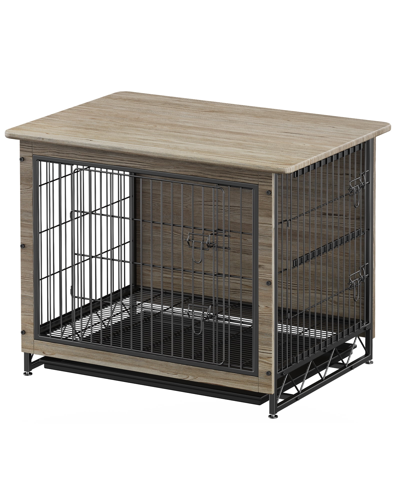 MAVINEX Extra Large Dog Crate Furniture Style 42"L x 29"H, Wooden with Double Doors Removable Tray