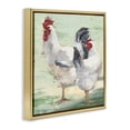 thumbnail image 3 of Stupell Industries Farmhouse Chickens Hens Painting Animals & Insects Painting Gold Floater Framed Canvas Art Print Wall Art, 25 x 25, 3 of 9
