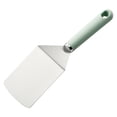 thumbnail image 3 of Cook with Color 12.6" Stainless Steel Griddle Turner, Flat Top Spatula with Silicone Grip, Sage, 3 of 5
