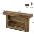 thumbnail image 7 of Tribesigns 63" Farmhouse Console Table, 2-Tier Wood Entryway Table with Storage, Narrow Sofa Table for Living Room, Hallway, Foyer, Rustic Brown, 7 of 7