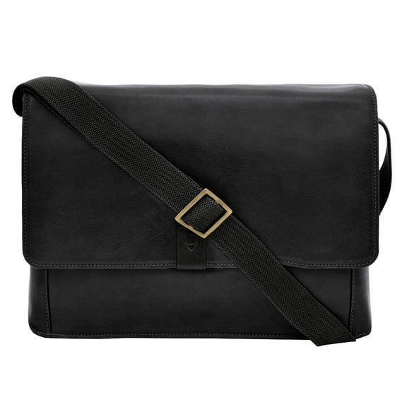 Hidesign Aiden Leather Business Laptop Messenger Crossbody Bag