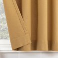 thumbnail image 3 of AIR-Cotton Blend Button Tab Top Cafe Curtains, Valance, 54" x 14, Camel, 3 of 4