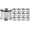 Bright Silver, variant on Set of 12 Aluminum Napkin Rings - Stylish Holders for Dinner Table Décor (Silver)