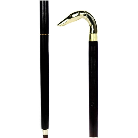 36" Walking Stick / Cane (Starry Black, Dobermann)