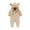 Beige, variant on Lopecy-Sta Baby Boy Girl Snowsuit Winter Warm Clothes Coat Infant Jumpsuit Toddler Outfit Solid Color Hooded Jumpsuit