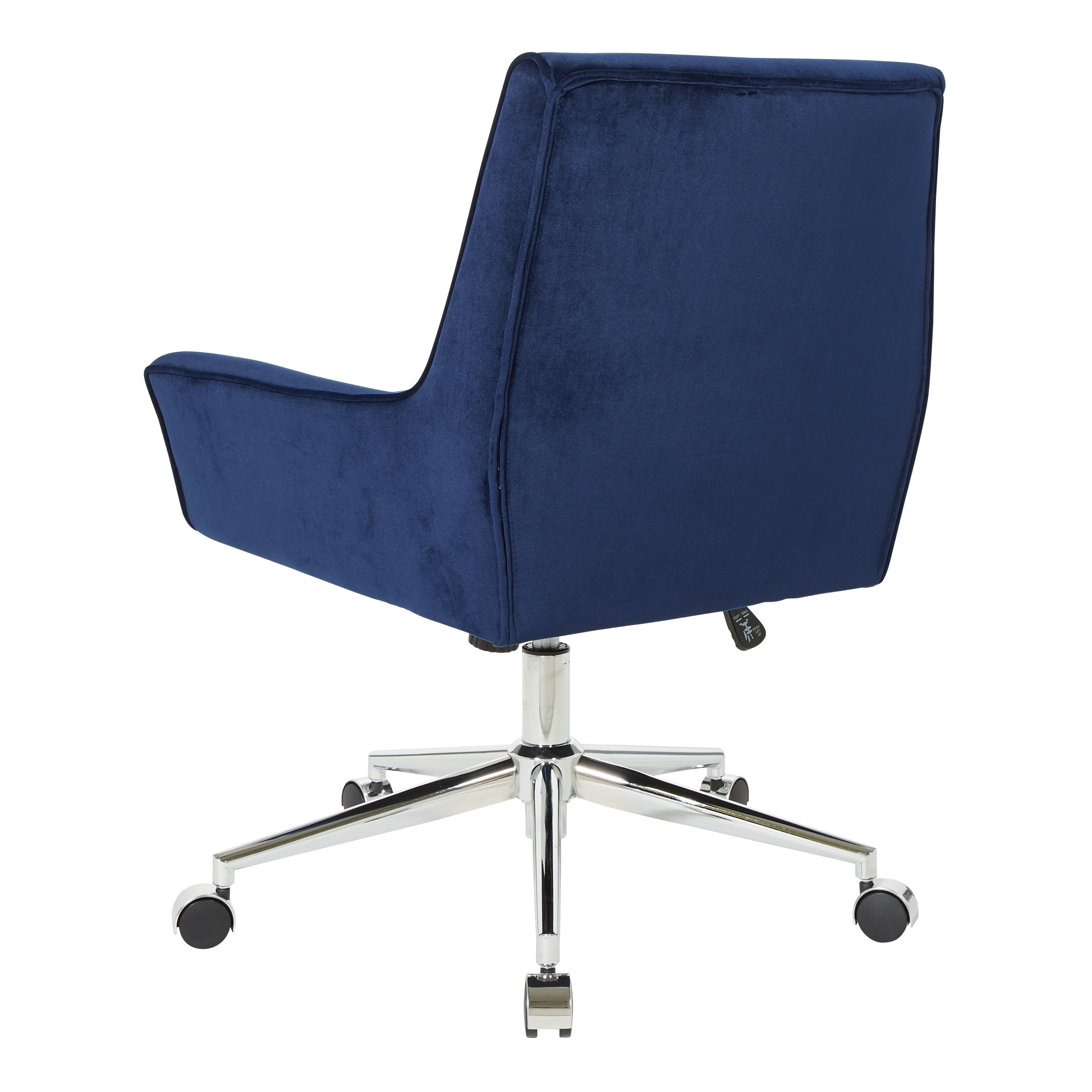 OSP Home Furnishings Quinn Office Chair in Midnight Blue Velvet